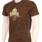 Von Dutch Originals Men's Brown Skull T-shirt size Large