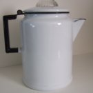 Vintage Large White Coffee Pot