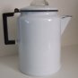 Vintage Large White Coffee Pot