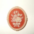 Avon Flower Cameo Pin