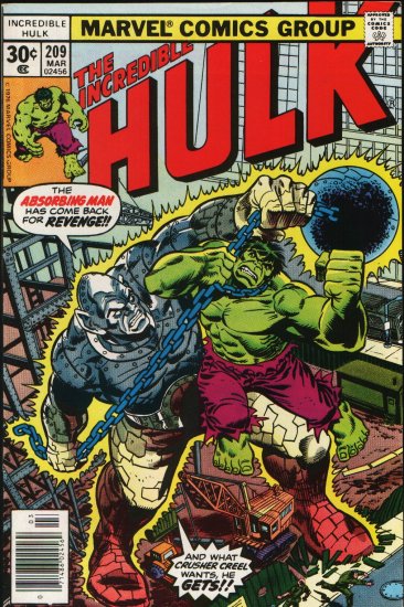 THE INCREDIBLE HULK # 209