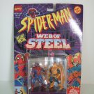 Marvel Comics Spiderman Web Of Steel Die cast Steel Poseable Figures