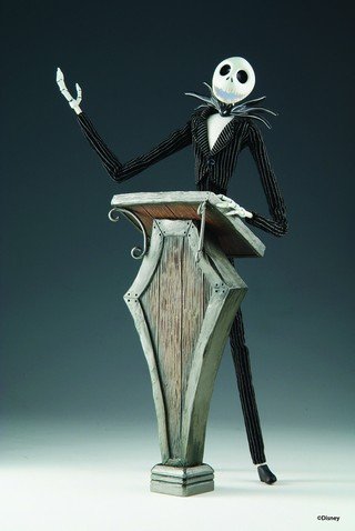 jack skellington doll in coffin