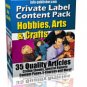 Hobbies, Arts and Crafts  35 e-articles