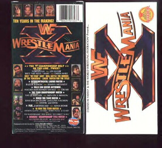 WWF WrestleMania 10 COLISEUM Video SEALED WWE Bret Hart WWF WCW ECW TNA WWE