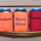 Custom Embroidered Koozies SAMPLE