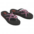 NEW Teva Olowahu Red Purple flip flop thong Sandals - sz 7