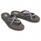 NEW Teva Olowahu Grey gray flip flop thong Sandals - sz 7