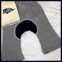 Zen Navy& White Organic Monkey Pants