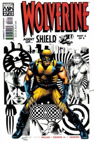 Marvel Comics WOLVERINE 27 Millar Romita Jr. Janson Land "AGENT OF S.H.I.E.L.D." Part 2 ELEKTRA FURY