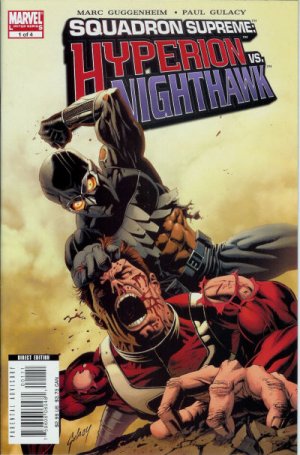 Marvel Comics SQUADRON SUPREME: HYPERION VS. NIGHTHAWK 1 (of 4) Guggenheim Gulacy PARENTAL ADVISORY