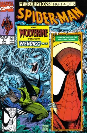 Marvel Comics SPIDER-MAN 11 "PERCEPTIONS" Part 4 (of 5) Todd McFarlane WENDIGO WOLVERINE