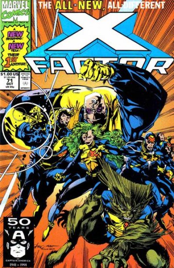 Marvel Comics X-FACTOR 71 (1st Print) Peter David Larry Stroman ...