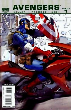 Marvel Comics ULTIMATE COMICS AVENGERS 1 VARIANT 2nd Print EDITION Millar Pacheco CAPTAIN AMERICA
