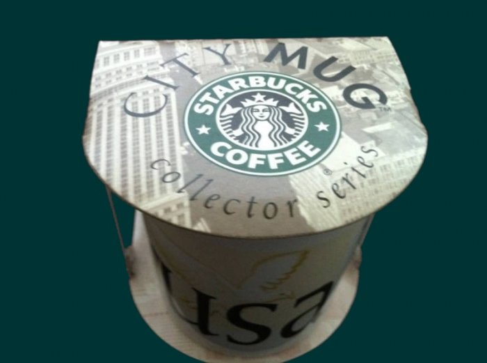 STARBUCKS new old stock JERUSALEM in box package large COFFEE house tea ...