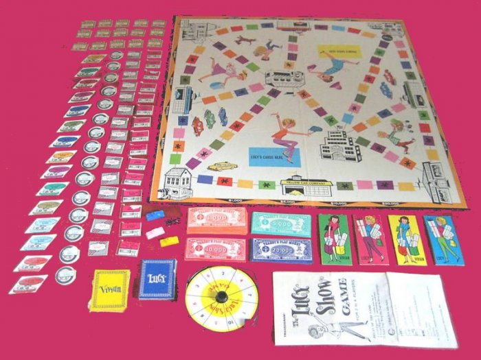 LUCY the SHOW lucille VINTAGE ball COMPLETE rare BOARD sixties GAME