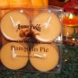 Four Soy Tealight Candles - Pumpkin Pie Holiday Fragrance