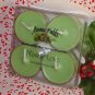Four Soy Tealight Candles - Mistletoe Holiday Fragrance