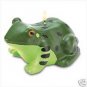 Friendly Two Toned Green Frog Candle