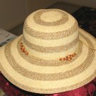 Wide Brimmed (3 1/2") Ladies' Natural Straw Hat