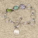 Vintage Costume Jewelry Silvertone Link Bracelet