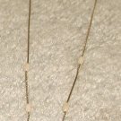 Vintage Costume Jewelry Goldtone & Bead Necklace