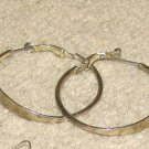Costume Jewelry Silvertone Hoop Earrings for Pierced Ears