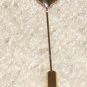 Vintage Costume Jewelry Goldtone 2" Heart Stick Pin