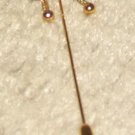 Vintage Costume Jewelry Goldtone 2" Bow Stick Pin