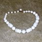 Vintage Costume JewelryWhite Bead Necklace