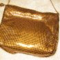 Ladies Vintage late 70's Gold Metallic Evening Purse