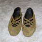 Ladies Olive Suede Sam & Libby Flats size 7M