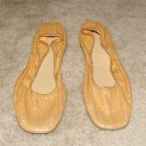 Vintage Ladies Gold Lame Soft Sided Flats size 7M
