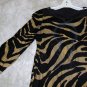 Vintage 70's Black Gold Short Dress Clubwear