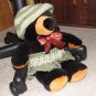 Black Bear 15" Teddy Bear w Custom Crocheted Outfit