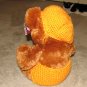 Plush Honey Brown Bear 16" Teddy Bear w Custom Crocheted Outfit