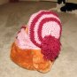 Plush Honey Brown Bear 17" Teddy Bear w Custom Crocheted Outfit