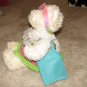 Plush White 16" Teddy Bear w Custom Crocheted Outfit