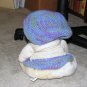 Plush White 15" American Teddy Bear w Custom Crocheted Outfit