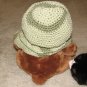 Plush Brown 15" American Teddy Bear w Custom Crocheted Outfit