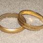 Vintage Costume Jewelry 2 Goldtone Bangle Bracelets - small lot