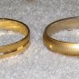 Vintage Costume Jewelry 2 Goldtone Bangle Bracelets - small lot
