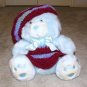 Plush Baby Blue 20" Teddy Bear w Custom Crocheted Outfit