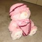 Plush Pink 20" Teddy Bear w Custom Crocheted Outfit