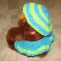 Plush Brown 18" Teddy Bear w Custom Crocheted Outfit