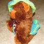 Plush Brown 18" Teddy Bear w Custom Crocheted Outfit