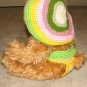 Plush Honey 20" Teddy Bear w Custom Crocheted Outfit