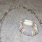 Vintage Costume Jewelry Double Strand Bead Necklace w Matching Bracelet