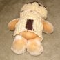 Plush Honey 12" Teddy Bear w Custom Crocheted Outfit