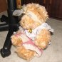 Plush Honey 16" Teddy Bear w Custom Crocheted Outfit